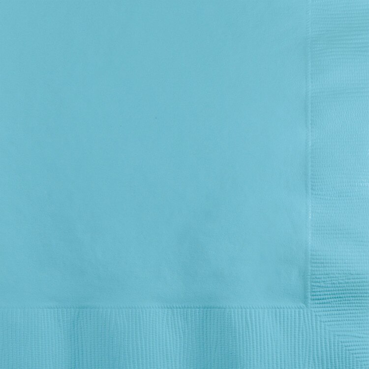 Solid Beverage Napkins pastel blue